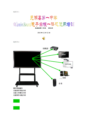 waninboard电子白板一体机使用培训20101214.doc