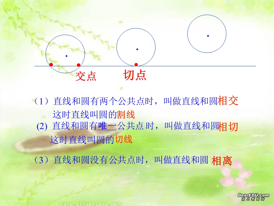 人教版九年级直线和圆的位置关系课件（共17张）.ppt_第3页