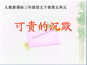 201305101050372529《可贵的沉默》教学课件.ppt