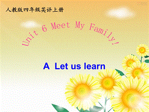 四年级上《Meet　My　Family!》课件.ppt