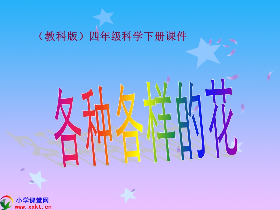 四年级科学下册《各种各样的花》PPT课件之二(教科版)(1).ppt_第1页