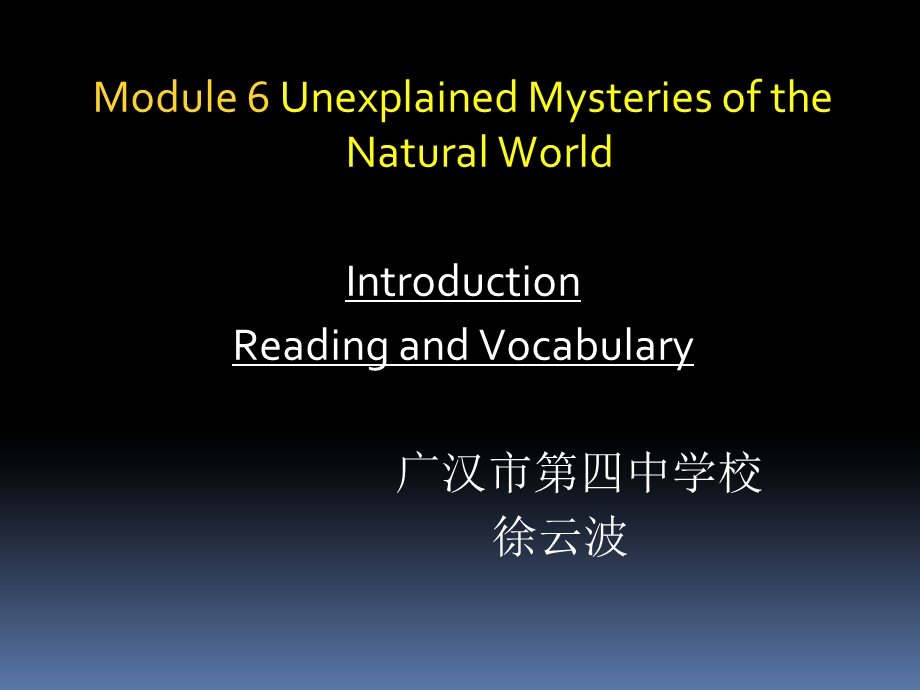 高一英语外研版必修4-Module-6课件.ppt_第1页