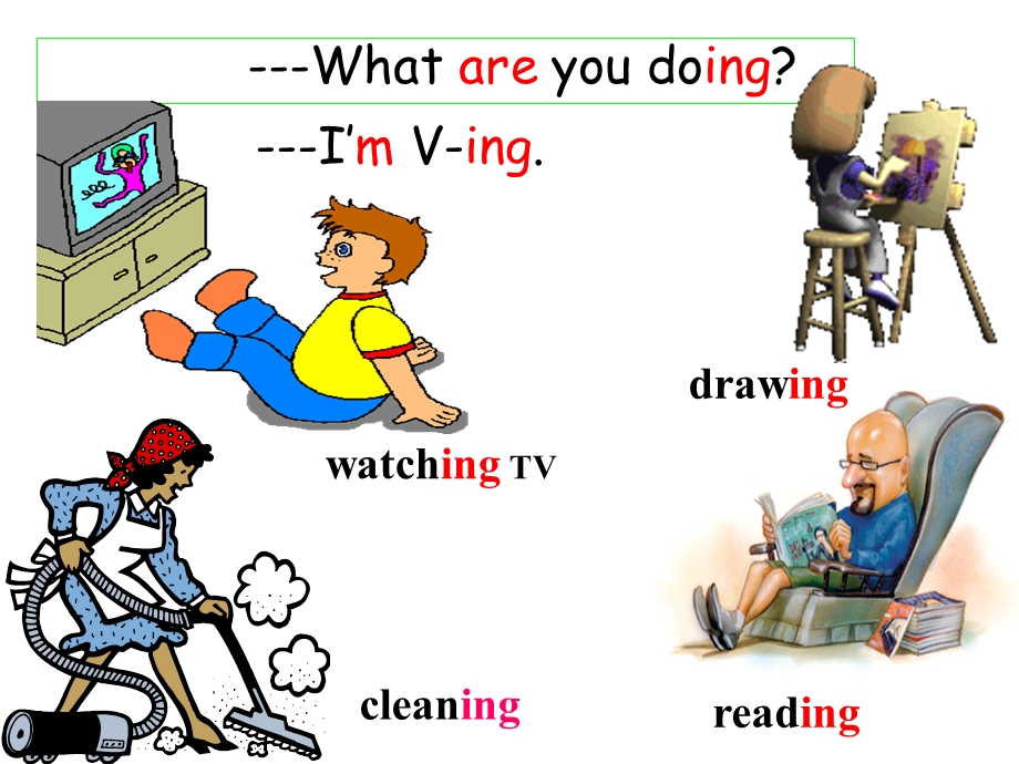 初一英语下册《Unit5I'mwatchingTV》课件2.ppt_第3页