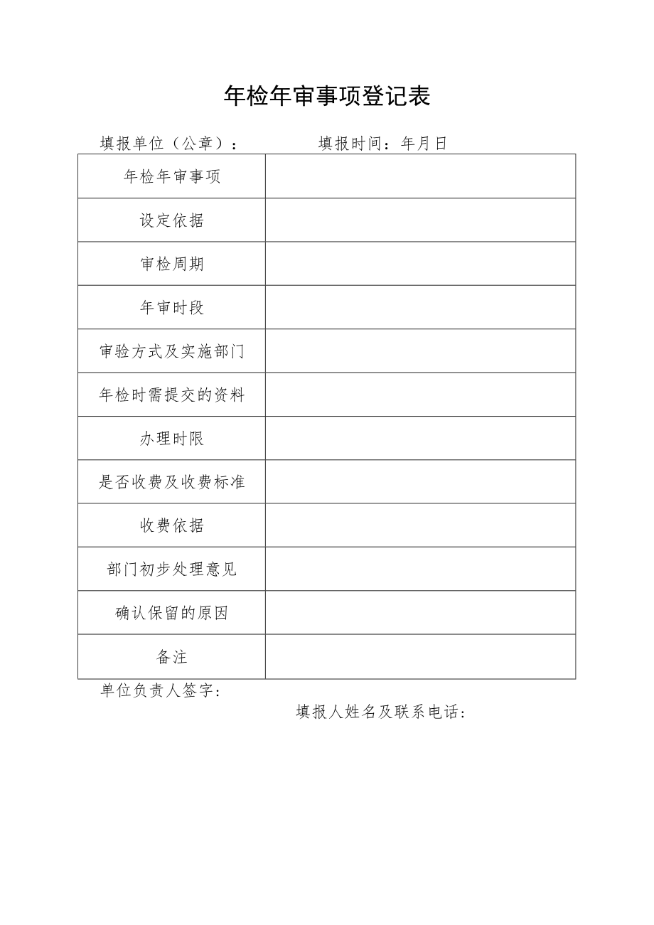 年检年审事项登记表.docx_第1页