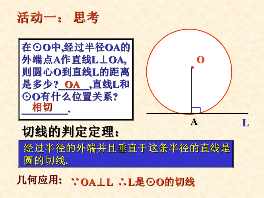 人教新课标九年级数学直线和圆的位置关系（2）课件.ppt_第2页