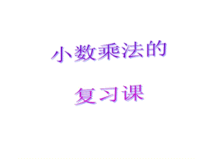 小数乘法的复习课.ppt