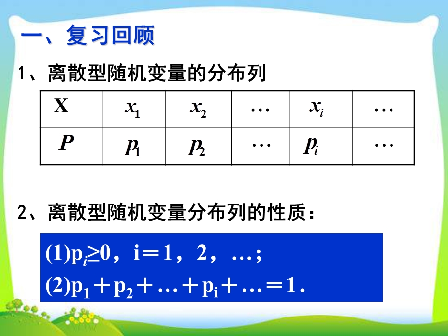 【数学】231《离散型随机变量的均值》课件（新人教A版选修2-3）.ppt_第2页