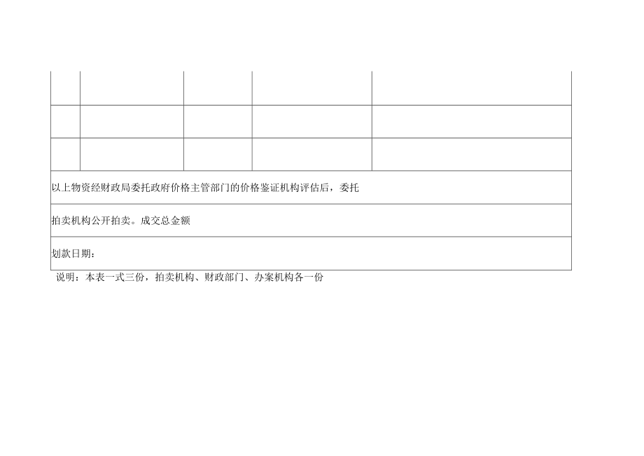 行政执法机关没收物品拍卖成交结算清单.docx_第2页