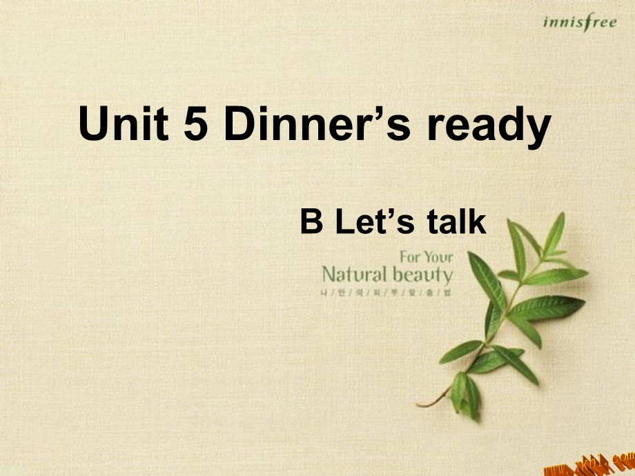 pep小学四年级unit5Blet'stalk.ppt_第1页