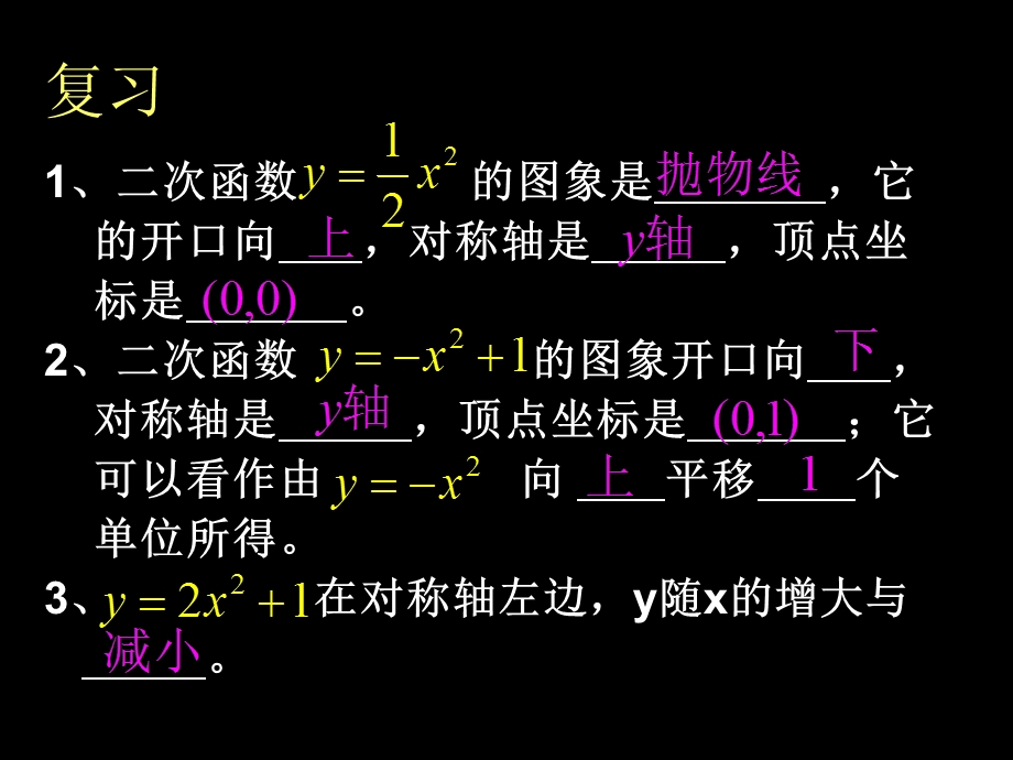 二次函数y_a(x-h)_2的图象与性质.ppt_第2页