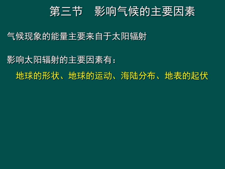 七年级上册地理课件影响气候的主要因素.ppt_第1页