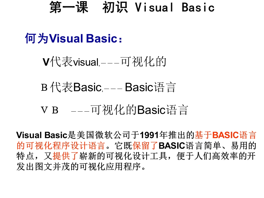 初三上册vb第一课初识VB课件.ppt_第2页