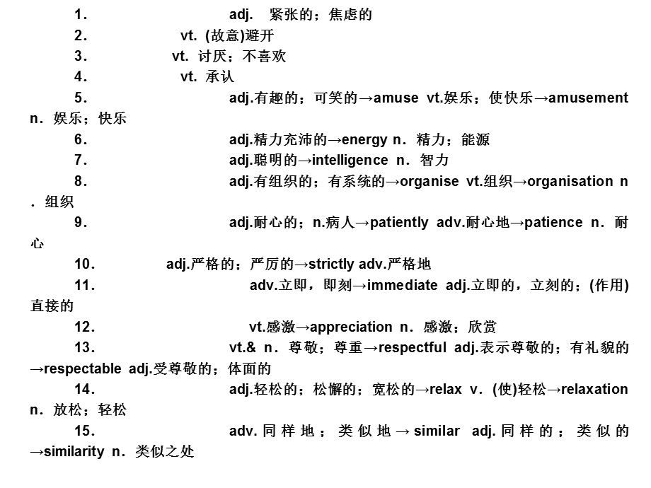 外研版必修一Module2复习检测.ppt_第2页