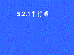 《521平行线》课件.ppt