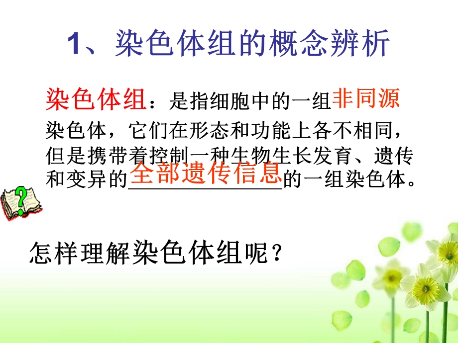 染色体组的概念辨析和染色体组数目的判断.ppt_第2页