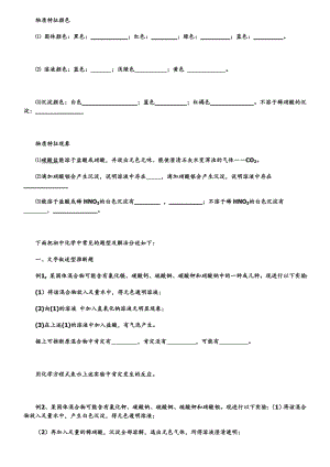 初中化学推断题专项练习.doc