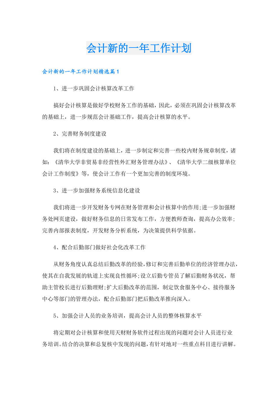 会计新的一工作计划.doc_第1页