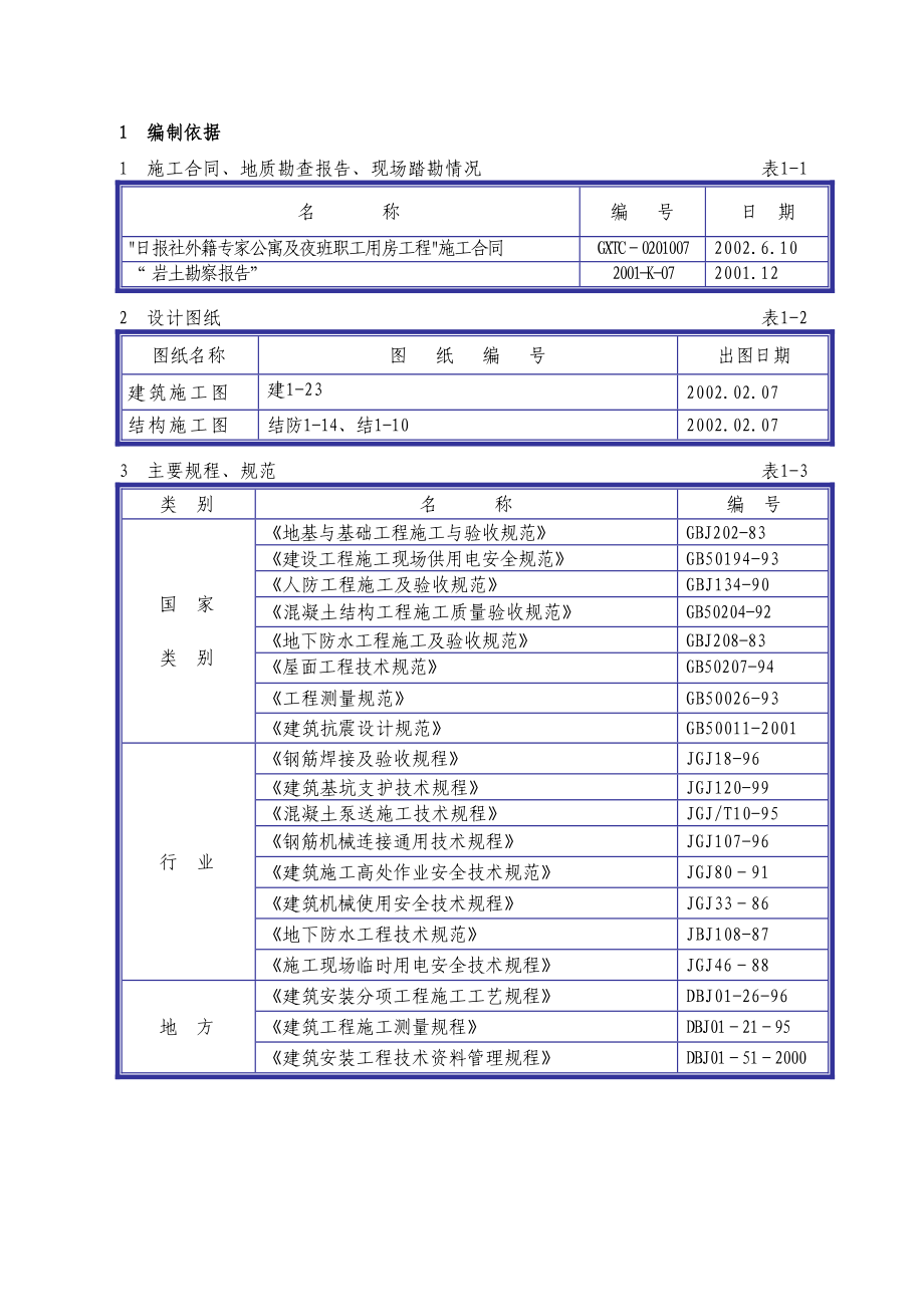 日报社外籍专家公寓及夜班职工用房工程施工组织设计方案.doc_第2页