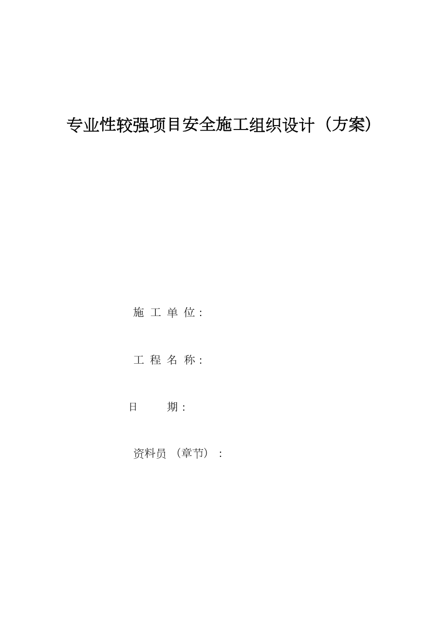 专业性较强项目安全施工组织设计（方案）.doc_第2页