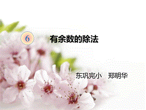 有余数的除法、余数和除数的关系2014新版二年级数学下册2.ppt