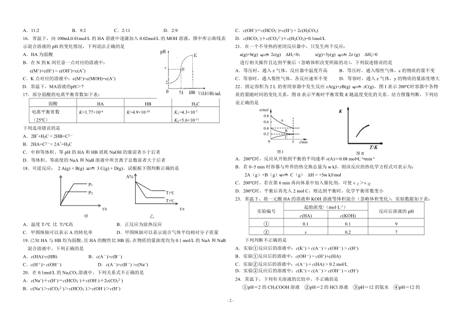 哈师大附中高二上学期期中考试.doc_第2页