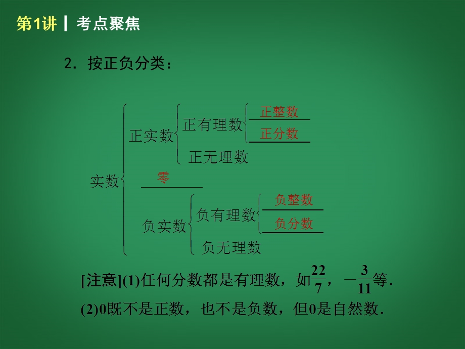 （新课标）2014届中考数学查漏补缺第一轮基础复习第1讲实数的有关概念课件华东师大版.ppt_第3页