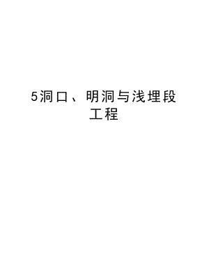 5洞口、明洞与浅埋段工程.doc