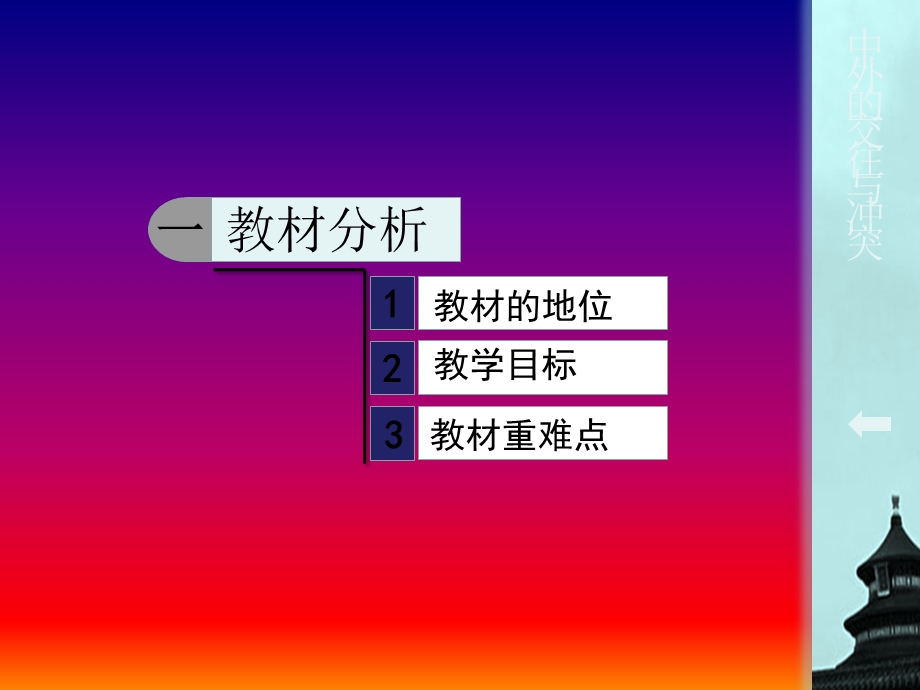 《中外的交往与冲突》说课课件.ppt_第2页