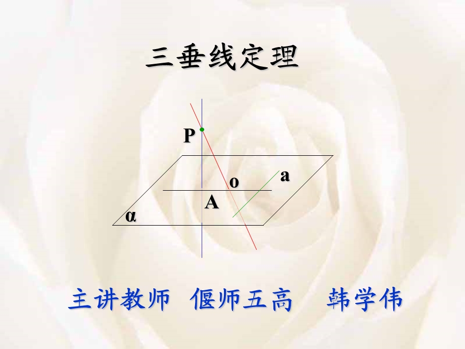 数学课件--三垂线定理.ppt_第1页