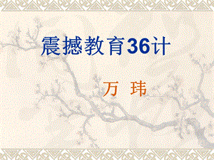 震撼教育36计__万__玮.ppt