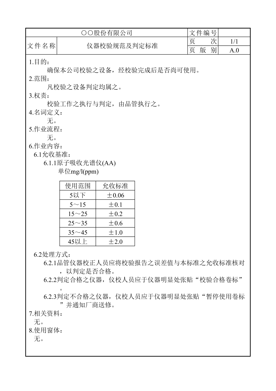 仪器校验规范及判定标准.doc_第2页