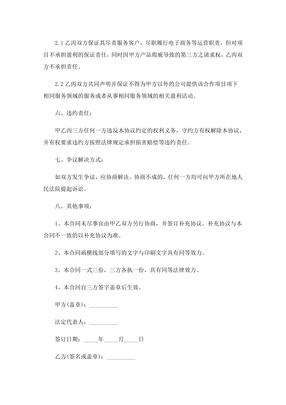 两方项目合作的协议书标准版.doc_第3页