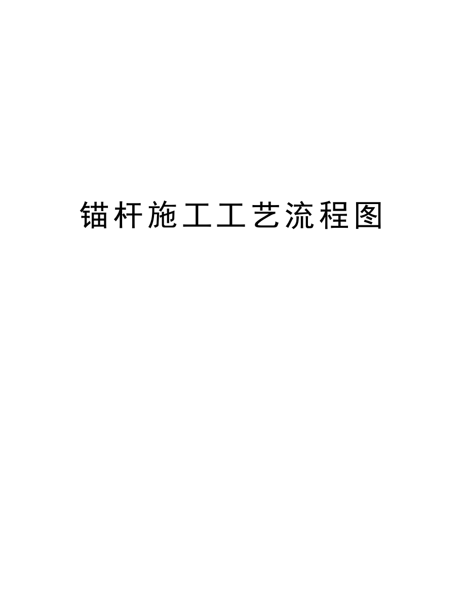 锚杆施工工艺流程图.doc_第1页