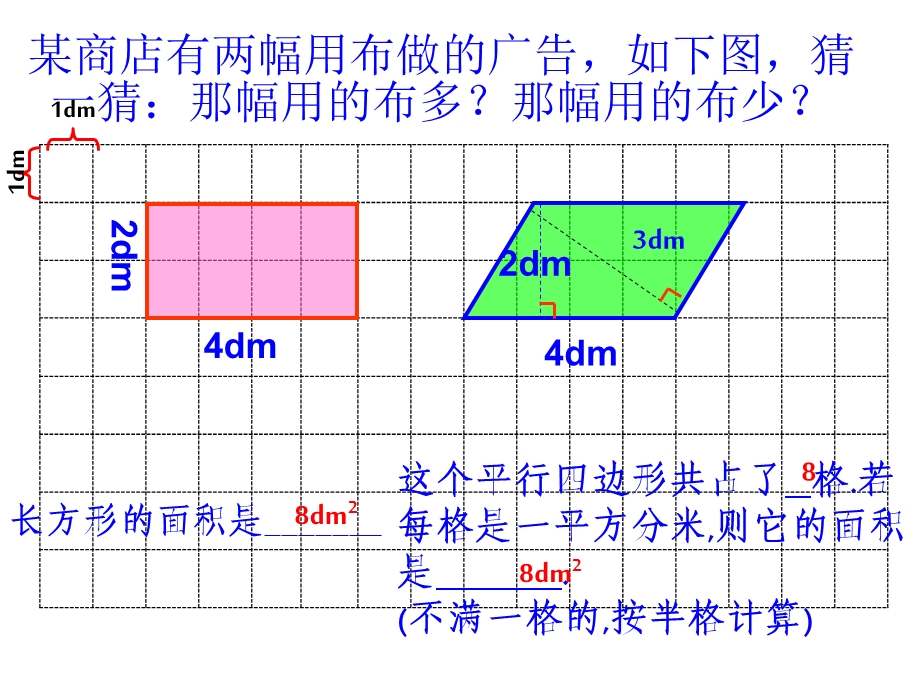 西师版小学数学第九册平行四边形的面积.ppt_第2页