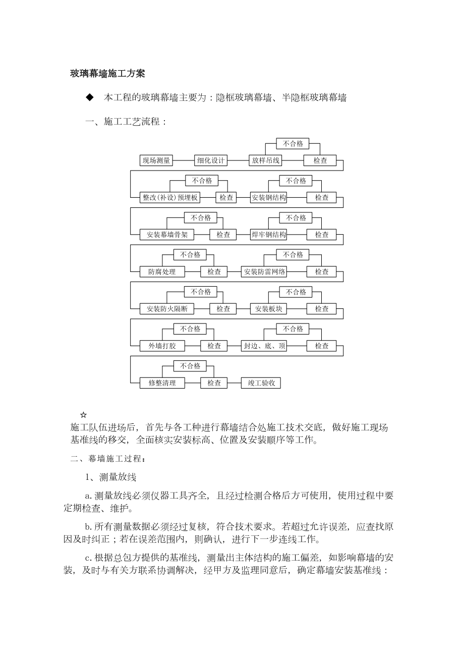 钢结构玻璃外墙施工工艺.doc_第2页