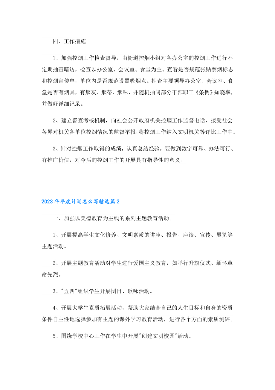 2023计划怎么写.doc_第2页