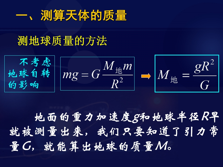 【湖南师大附中内部资料】高一物理课件：万有引力理论的成就1.ppt_第3页