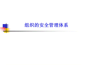 组织的安全管理体系.ppt