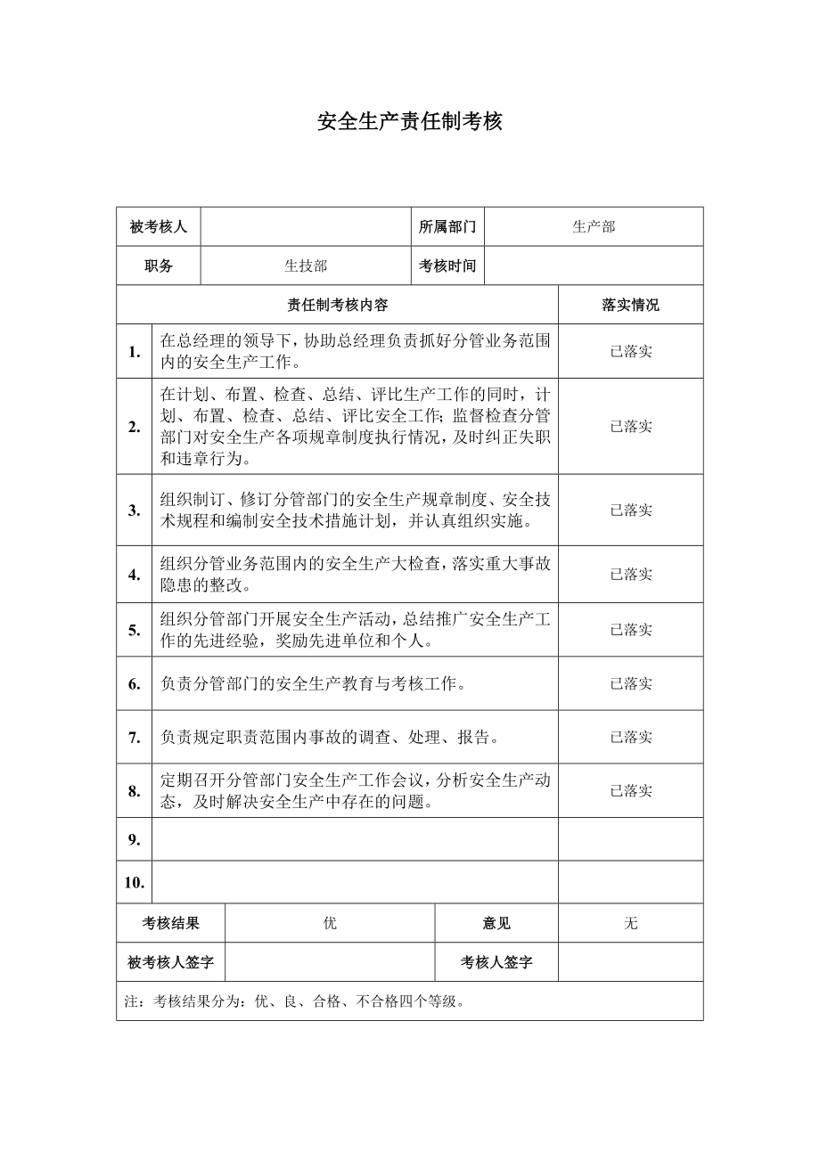 安全责任制考核样表.doc_第1页