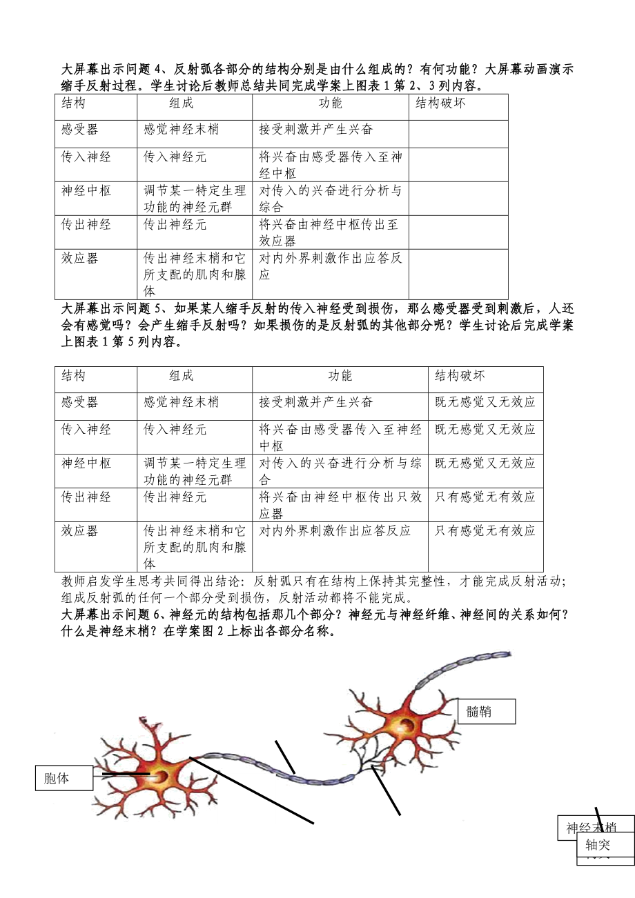 通过神经系统的调节教学设计.doc_第3页