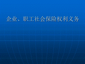 企业、职工社会保险权利义务.ppt