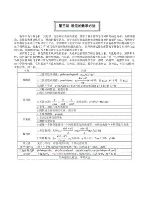 用数学思维解决物理题目.doc