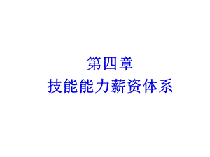 第四章技能能力薪资体系.ppt