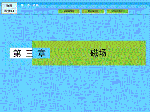 人教版高中物理选修31课件：第3章 磁场3.1.ppt