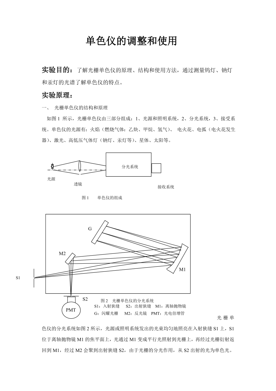 单色仪的调整和使用 .doc_第1页