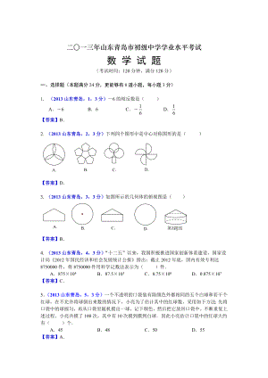 山东青岛中考数学.doc