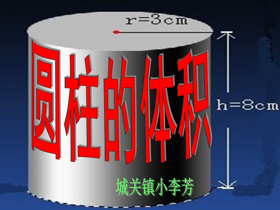 小学数学新人教六年级下册圆柱体积课件.ppt_第1页