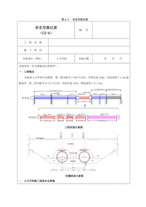 土方开挖安全交底记录01.doc