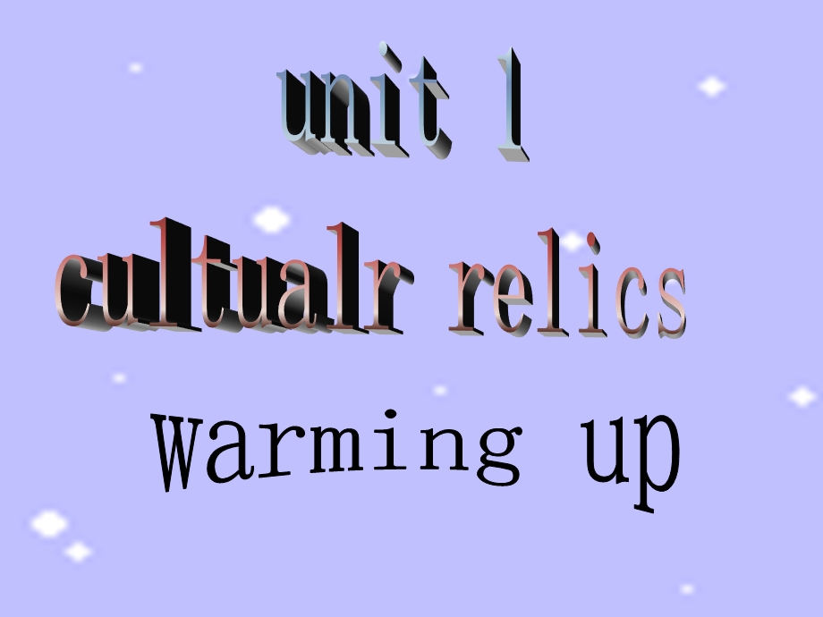 必修二 1.10Unit 1 Cultural relicswarming up .ppt_第3页