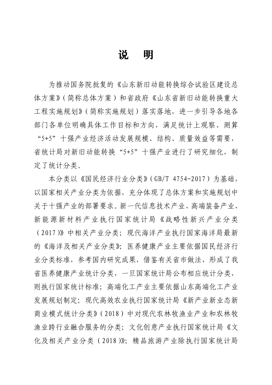 山东省新旧动能转换“55”十强产业统计分类.doc_第3页